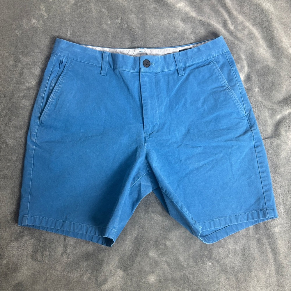 Bonobos Men's 33 Blue Chino Shorts Standard 7 Inch Inseam Golf Preppy Casual - Picture 1 of 9